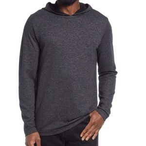 Travis Mathew Men's Seven Minutes Hooded Sweatshirt Gray Ultra-Soft - Size Large
